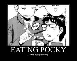 Eating Pocky
