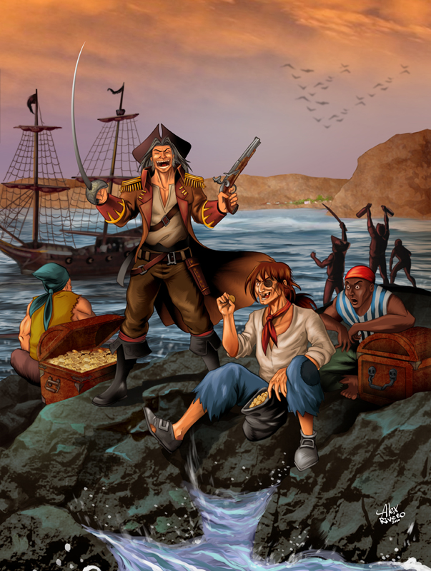 Pirates in the Alacran Island