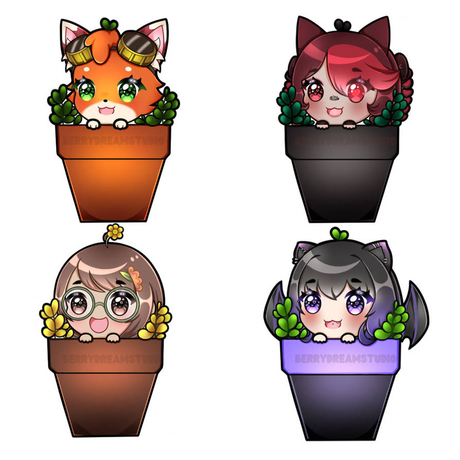 Plant chibi YCH by BerryDreamStudio on DeviantArt
