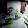 Super Mario in 3D drawing