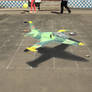 3D street art : warplane L39 + video