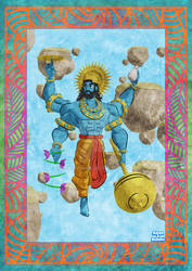 Lord Vishnu - The Protector by Achhonkar