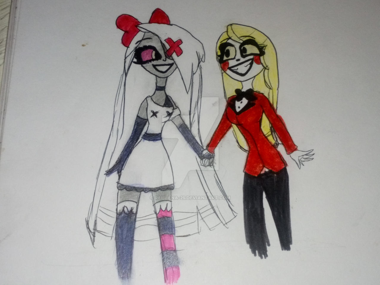 Charlie And Vaggie Hazbin Hotel By Rei Lana 25 On Deviantart Charlie And Vaggie Hazbin Hotel By Rei Lana 25 On Deviantart