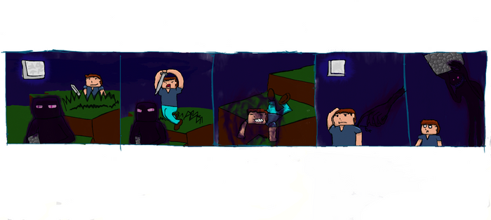 Endermen stealth attack fail.