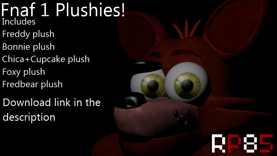 Fnaf 1 Plushies! (Blender file download)