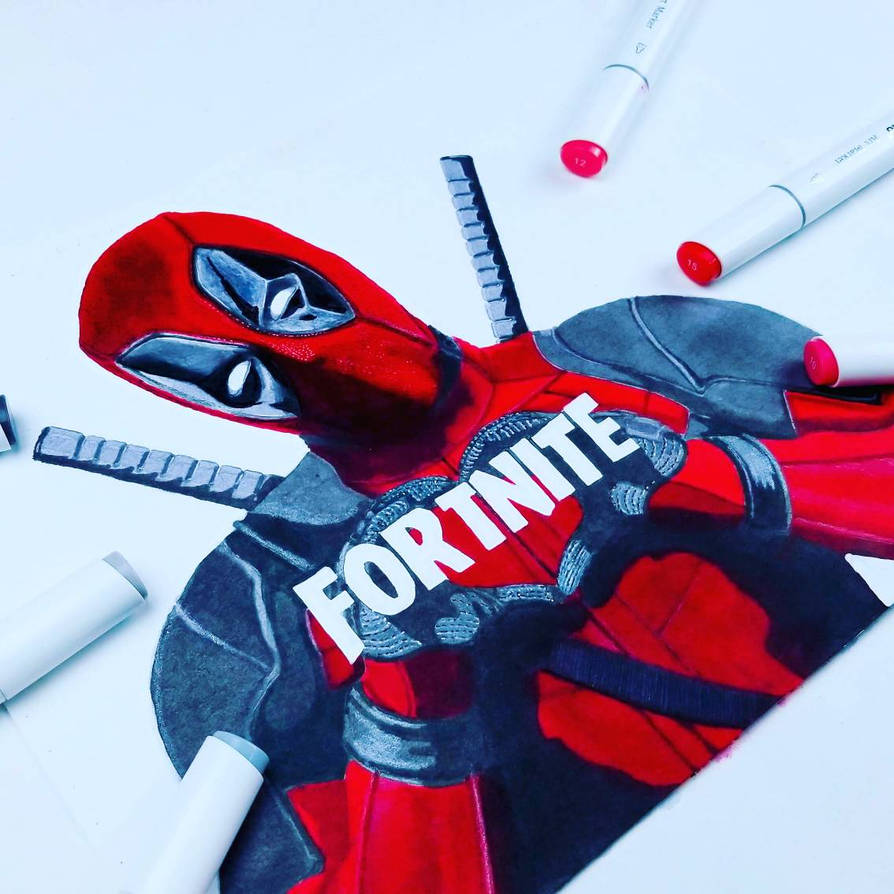 Deadpool X force Fortnite Skin Drawing by lilspider007 on DeviantArt