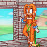 Tikal in a sexy tribal outfit 