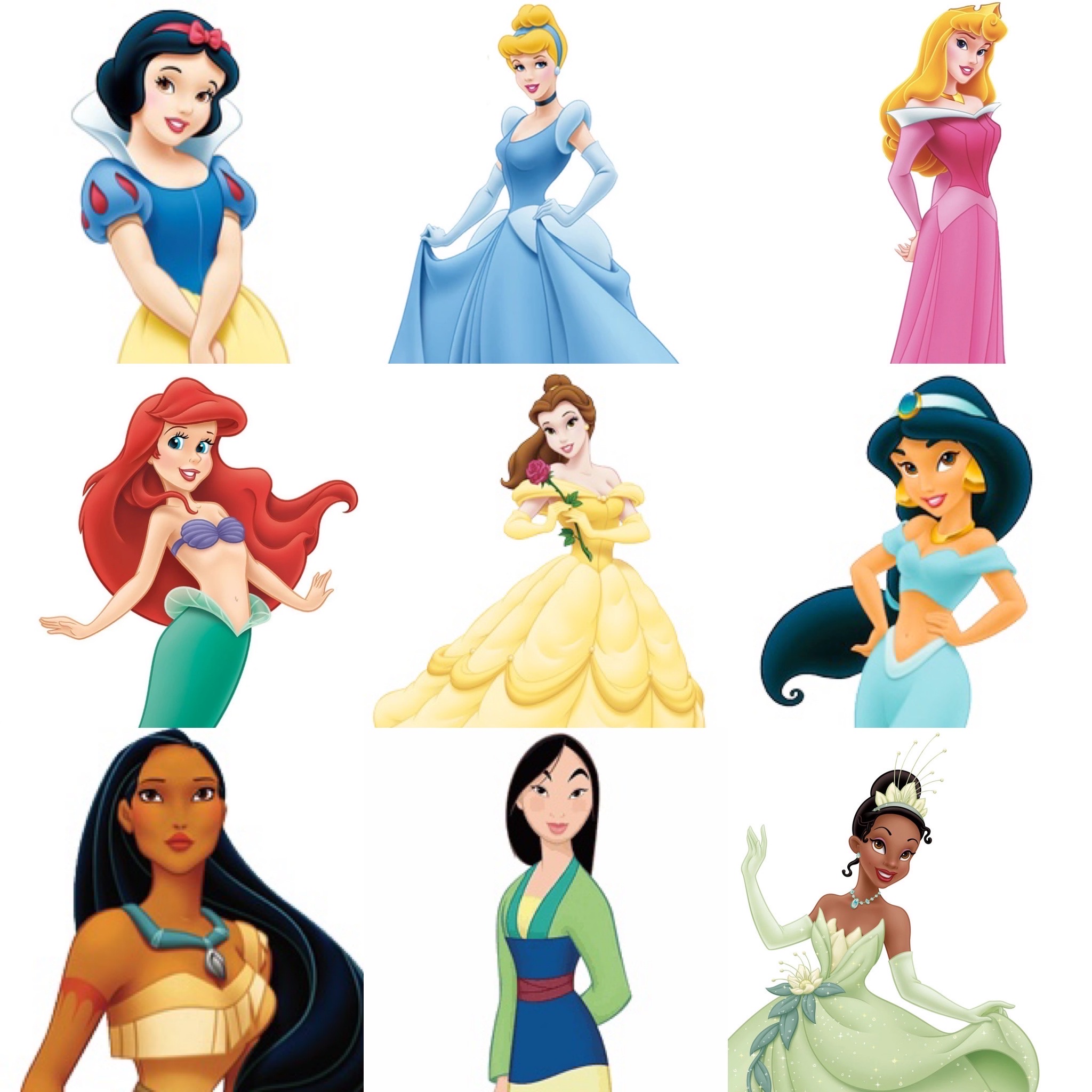 Official Disney Princesses pt. 1 by PrincessMermaid257 on DeviantArt