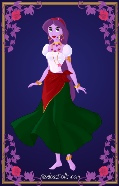 Madame Kassandra as an evil human gypsy/sorceress