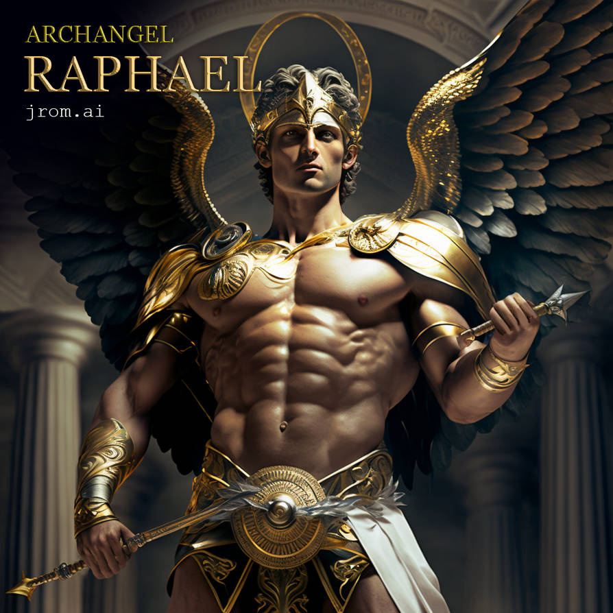 Archangel Raphael by jrom ai on DeviantArt Archangel Raphael by jrom ai on DeviantArt