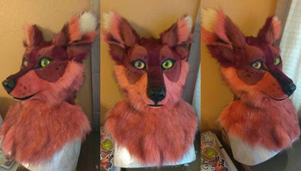 Red Wolf Fursuit Head