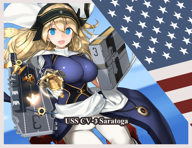 USS CV-3 Saratoga gijinka MC Axis version.