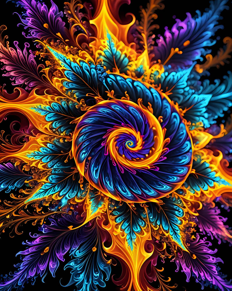 Fractal Vortex of Fire by EndEra-Art on DeviantArt