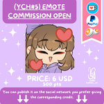 (YCH#5) EMOTE/ ICON COMMISSION GIF by koemivc