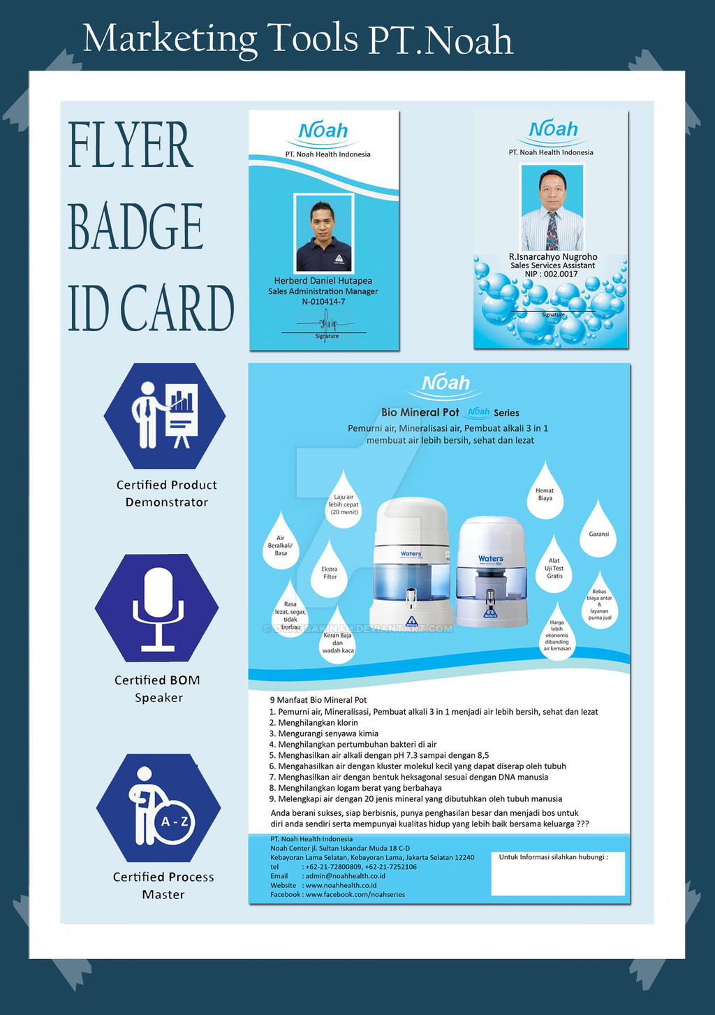 Noah Id card, brochure, badge by dyahsakinah on DeviantArt