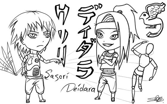 Sasori + Deidara Chibistyle