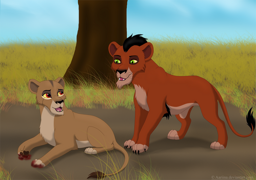 Taka and Zira: the first meeting