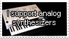 Analog Synthesizers Stamp by Hossinfeffa
