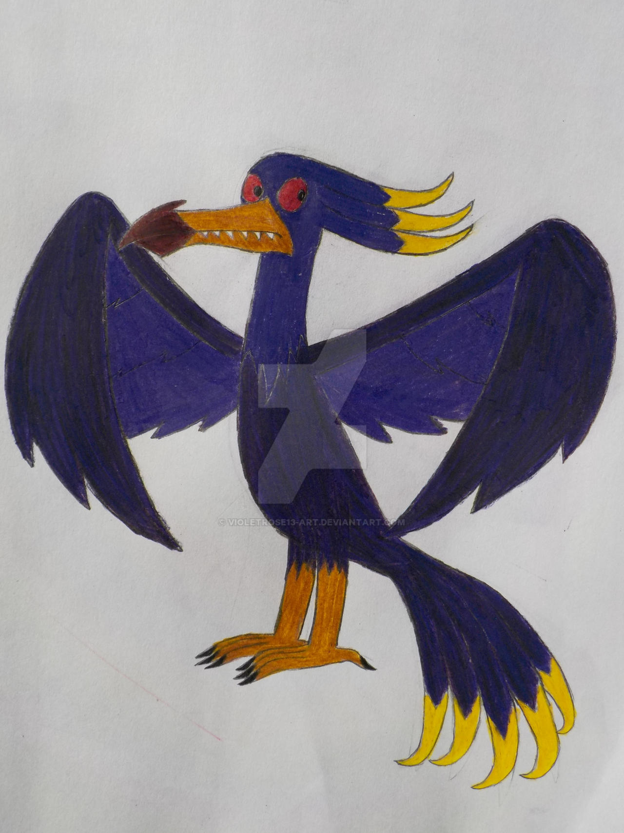 Deviantart Bird Designs The Jubjub Bird by VioletRose13-Art on DeviantArt