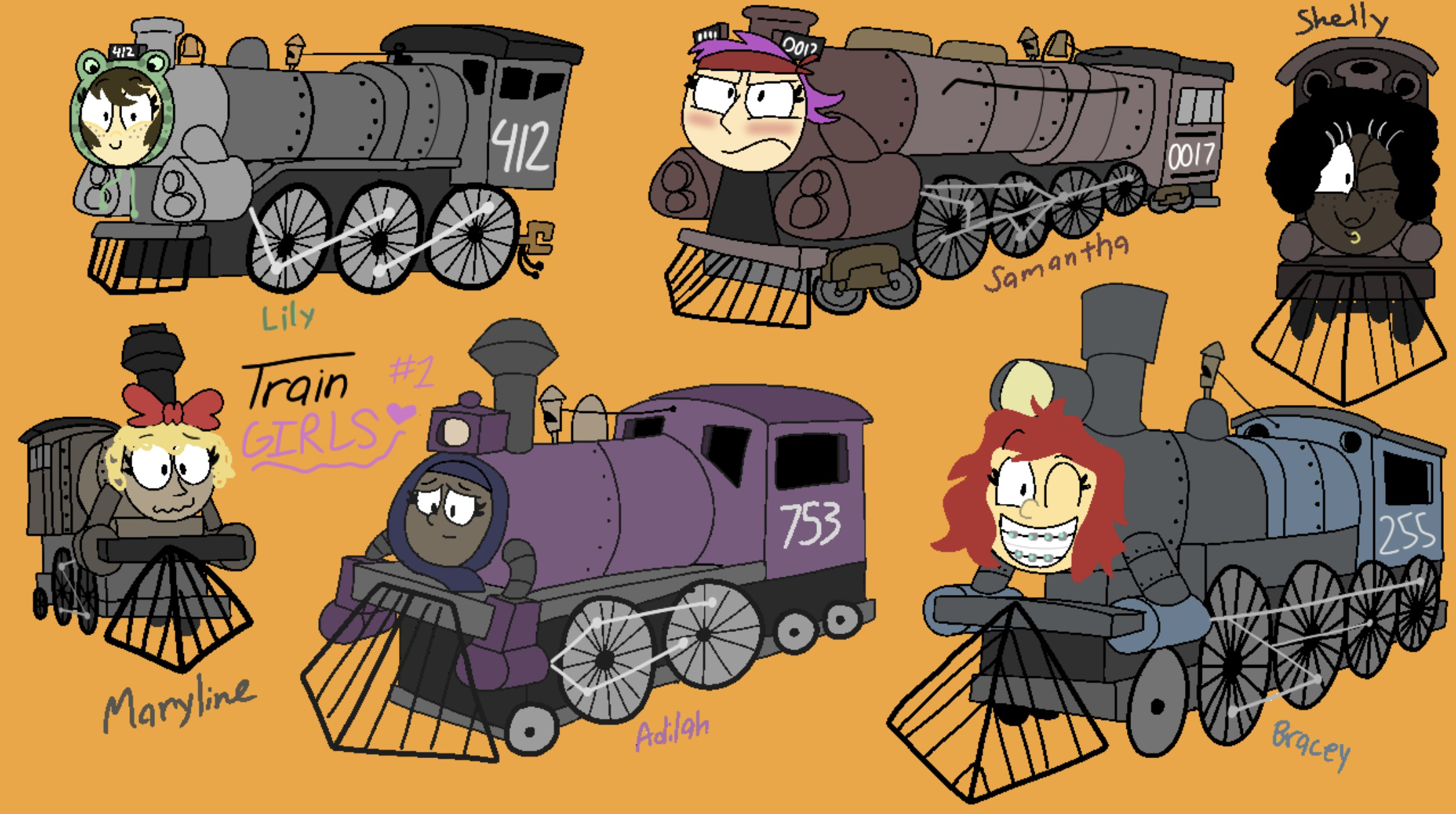 Train Girls #1 by t00nedl00n on DeviantArt