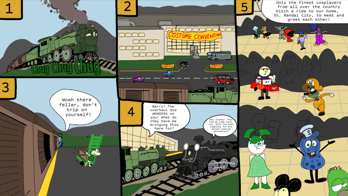 ''Trains'' Comics 3 - A Costumed Conundrum #1 by t00nedl00n on DeviantArt