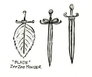 Inktober Day 5 - Blade