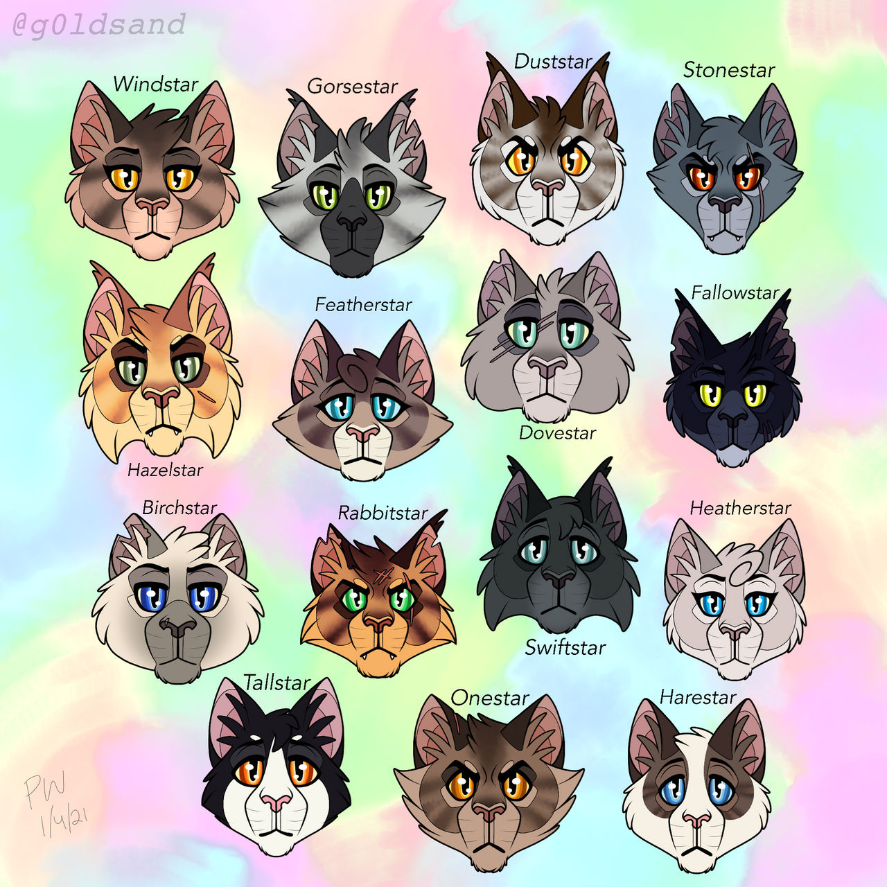 WindClan Leaders By Goldsand On DeviantArt windclan-leaders-by-goldsand-on-deviantart