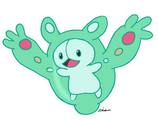 Green Ghostie Pokemon