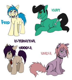 Gorillaz OC Ponies