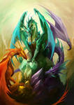 Crystal Dragons by sandara