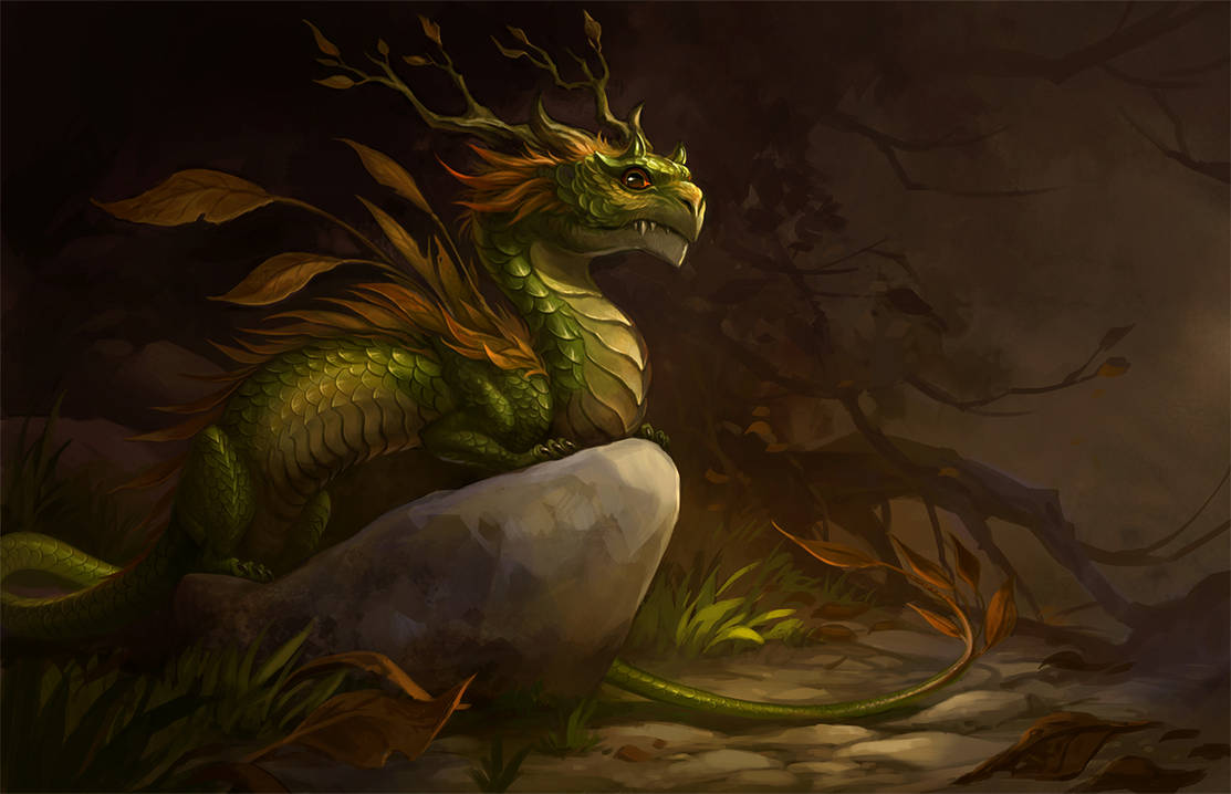 Autom Dragon autumn dragon by sandara on DeviantArt