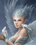 Snowy Harpy by sandara