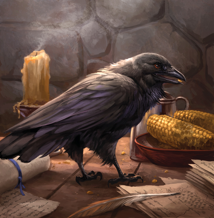 Old Bear's Raven by sandara Old Bear's Raven by sandara