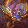 Girl And Dragon