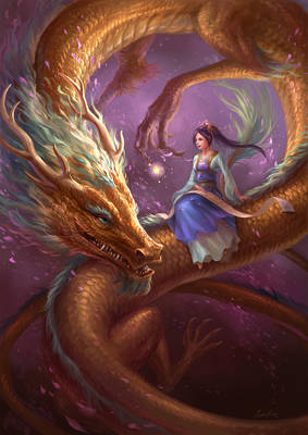 Girl And Dragon