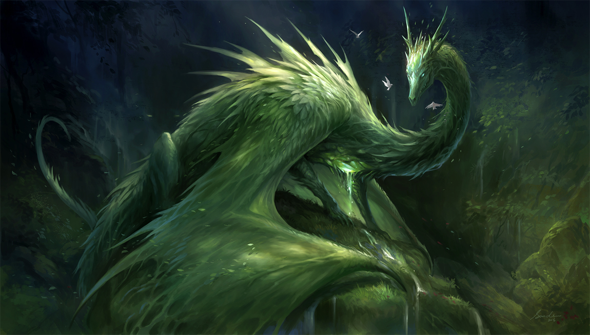 Green Crystal Dragon