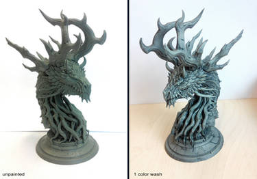 Forest Dragon bust