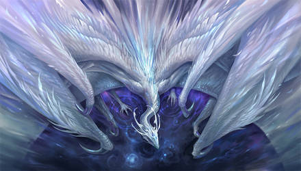 White Crystal Dragon by sandara