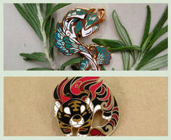 New pins! Serpent and Tiger