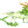 watercolor dragon 1 - the cute cabbage baby
