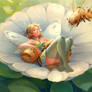 Fairy and bees
