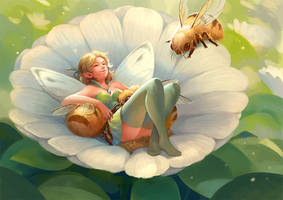Fairy and bees