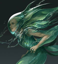 Green mermaid