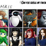 Fav Female Characters Meme