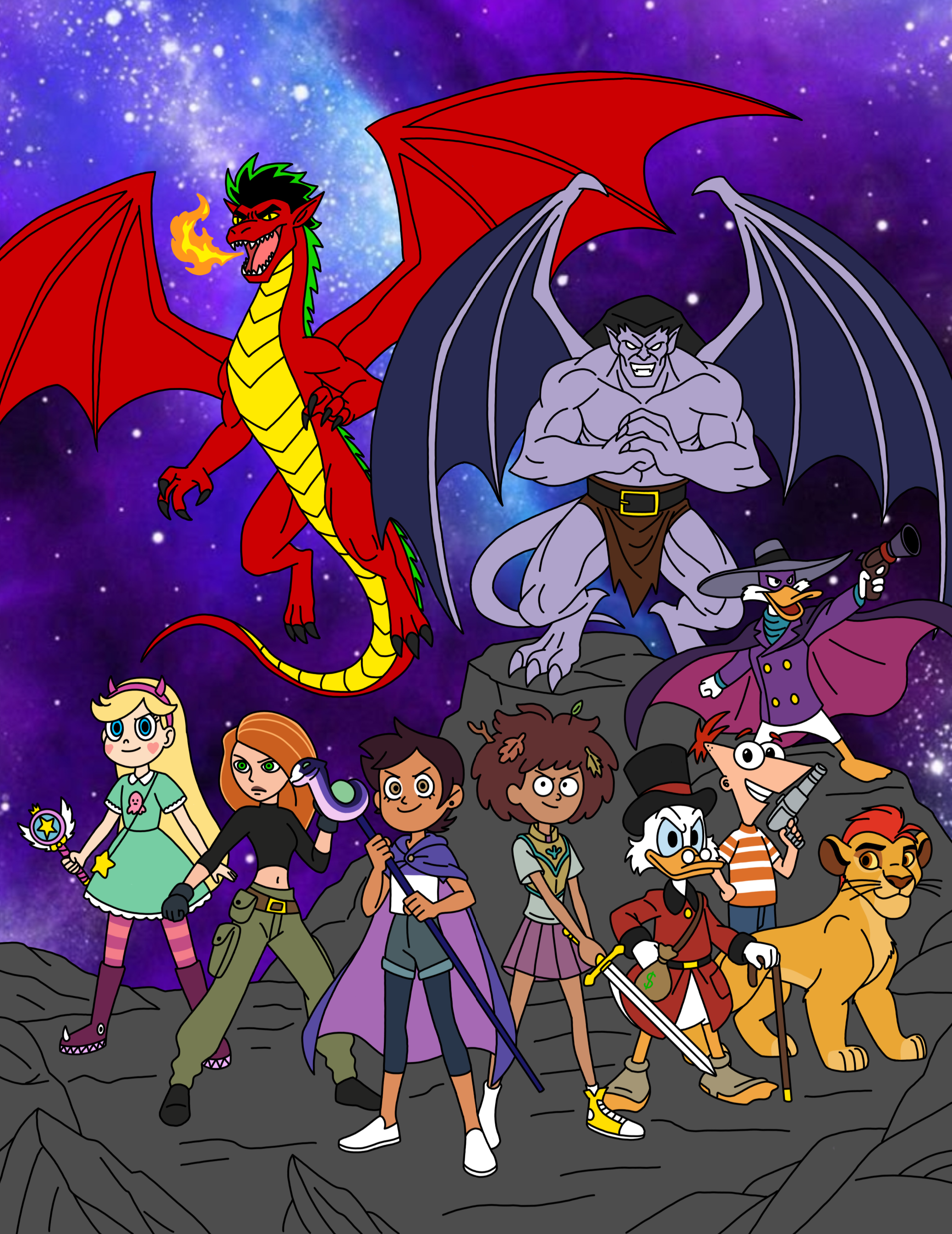Team Disney Stack Team Disney by dragonkid18 on DeviantArt