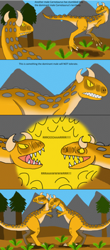 Carnotaurus Slap Fight - Animated Comic