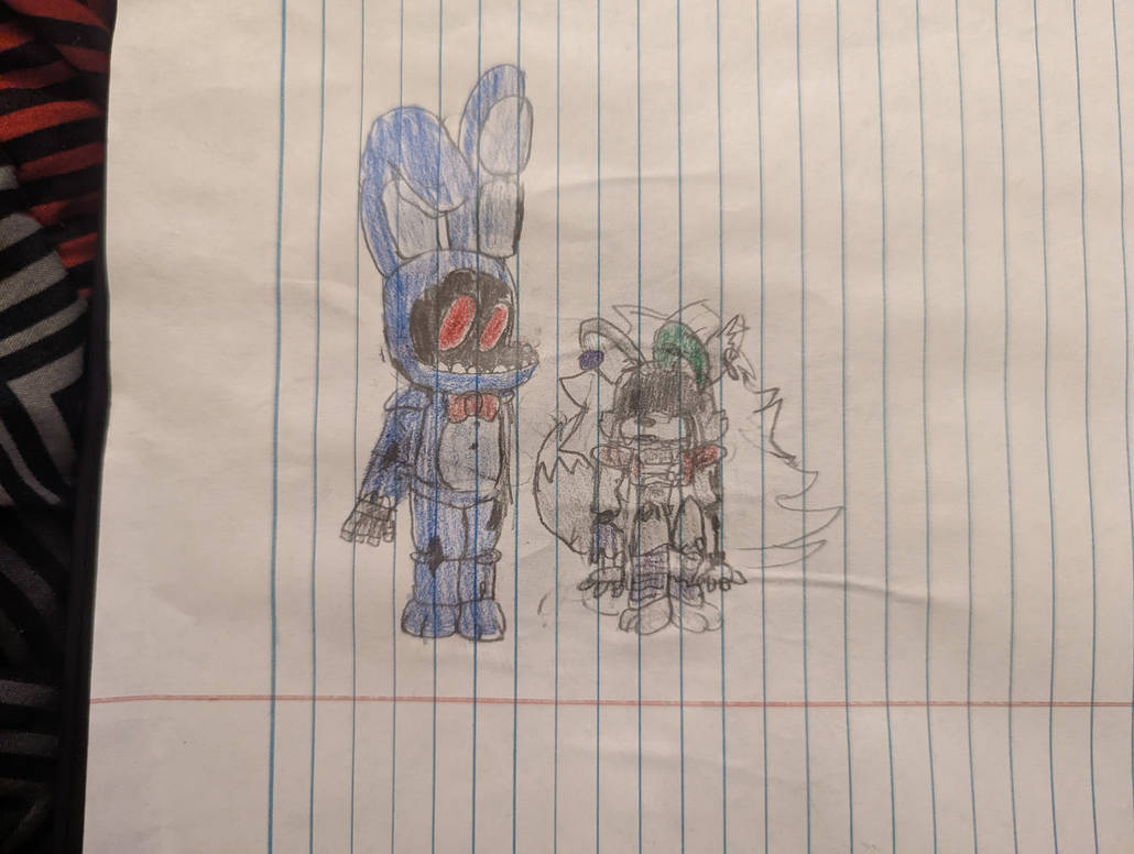 Withered Bonnie and Roxanne wolf by Tyrannosauride0 on DeviantArt