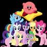 Kirby with the mane six and spike
