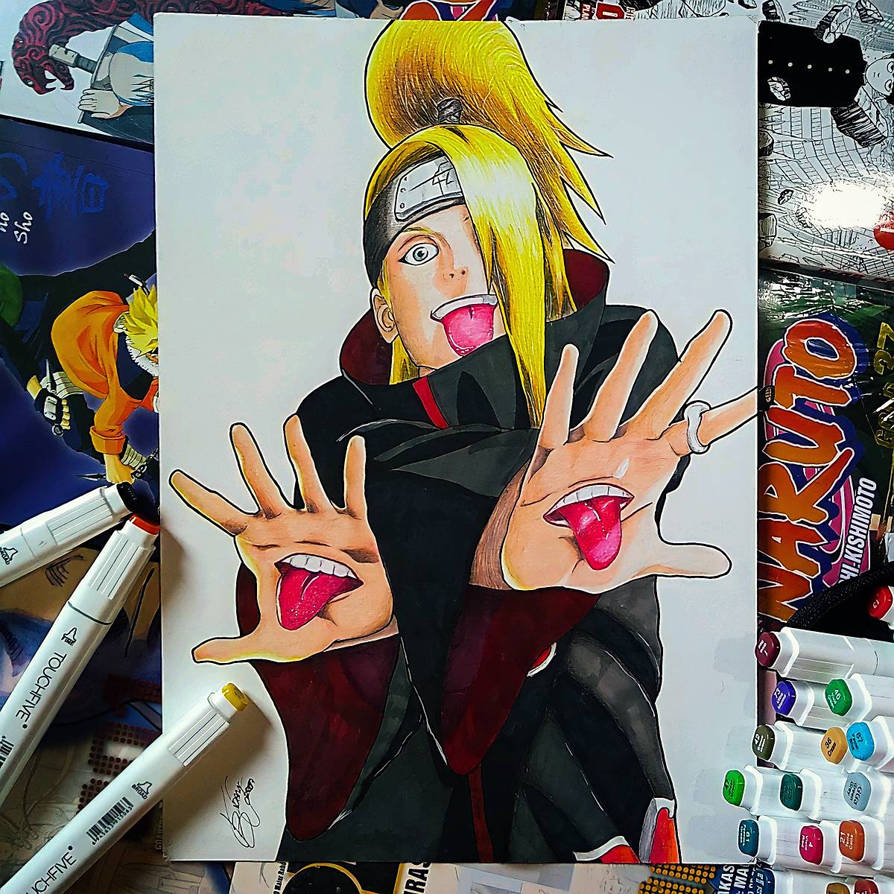 Draw - Deidara From Naruto Shippuden By Reckless1002 On Deviantart