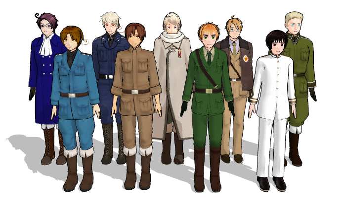 My Hetalia MMD Models SO FAR